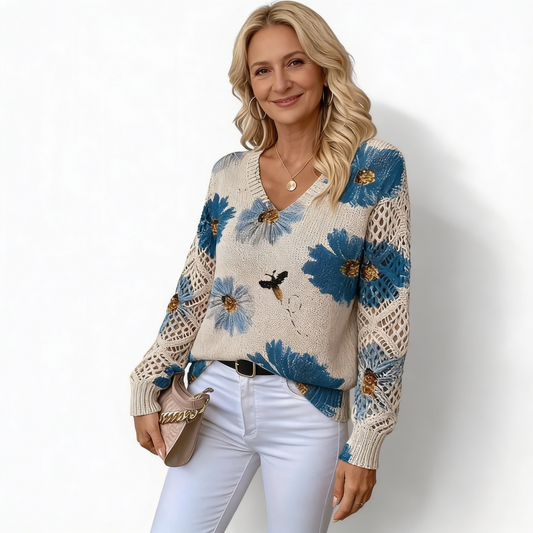 SUÉTER CON ESTAMPADO FLORAL