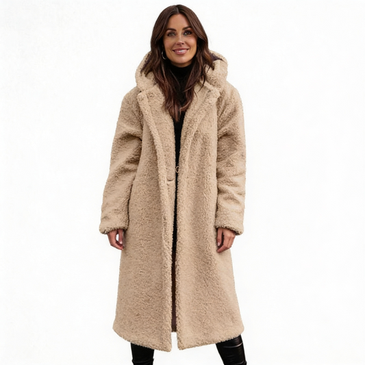 ABRIGO LARGO DE PIEL DE OSO